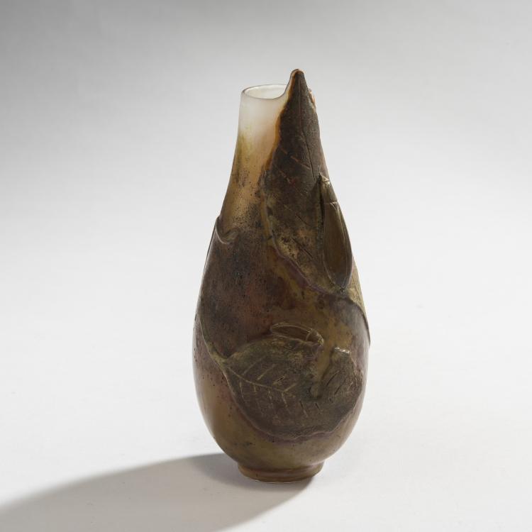 Hauptbild zu Objekt, Vase 'Feuilles de Ch&ecirc;ne', um 1910, Muller, Henri, Croismare, 150B 226