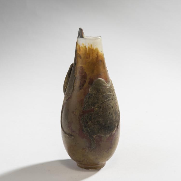 Bild 1 zu Objekt, Vase 'Feuilles de Ch&ecirc;ne', um 1910, Muller, Henri, Croismare, 150B 226