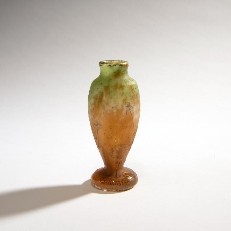 Bild 1 zu Objekt, Vase 'Pissenlit comme la plume au vent', c. 1900, Henri Berg&eacute;, Daum Fr&egrave;res, Nancy, 150B 123