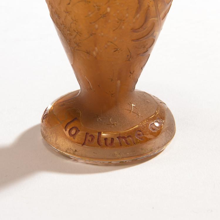 Bild 4 zu Objekt, Vase 'Pissenlit comme la plume au vent', c. 1900, Henri Berg&eacute;, Daum Fr&egrave;res, Nancy, 150B 123