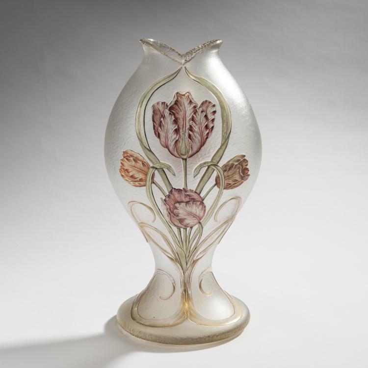 Hauptbild zu Objekt, Vase 'Tulip', c. 1895, Daum Fr&egrave;res, Nancy, 150B 112