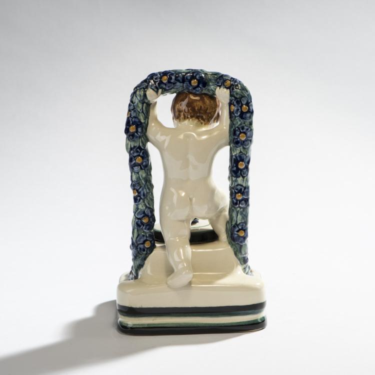 Bild 5 zu Objekt, Ink set with putto, 1911, Wilhelm S&uuml;s, Karlsruhe, Majolikamanufaktur, 150B 512