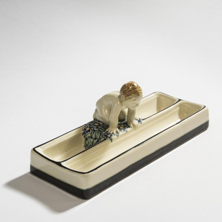 Hauptbild zu Objekt, Pen case, 1911, Wilhelm S&uuml;s, Karlsruhe, Majolikamanufaktur, 150B 513