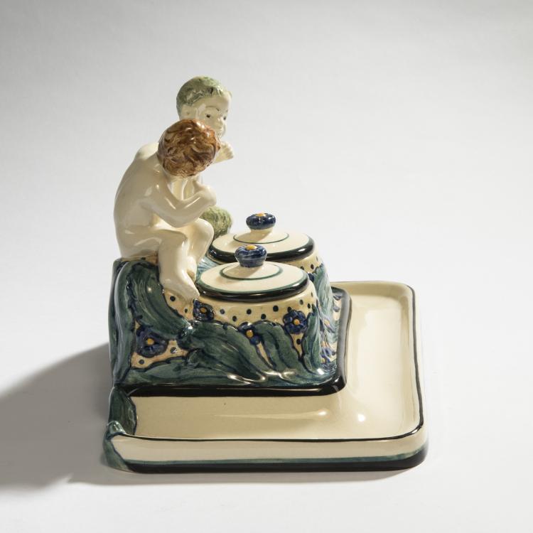 Bild 4 zu Objekt, Ink well, 1910, Wilhelm S&uuml;s, Karlsruhe, Majolikamanufaktur, 150B 511
