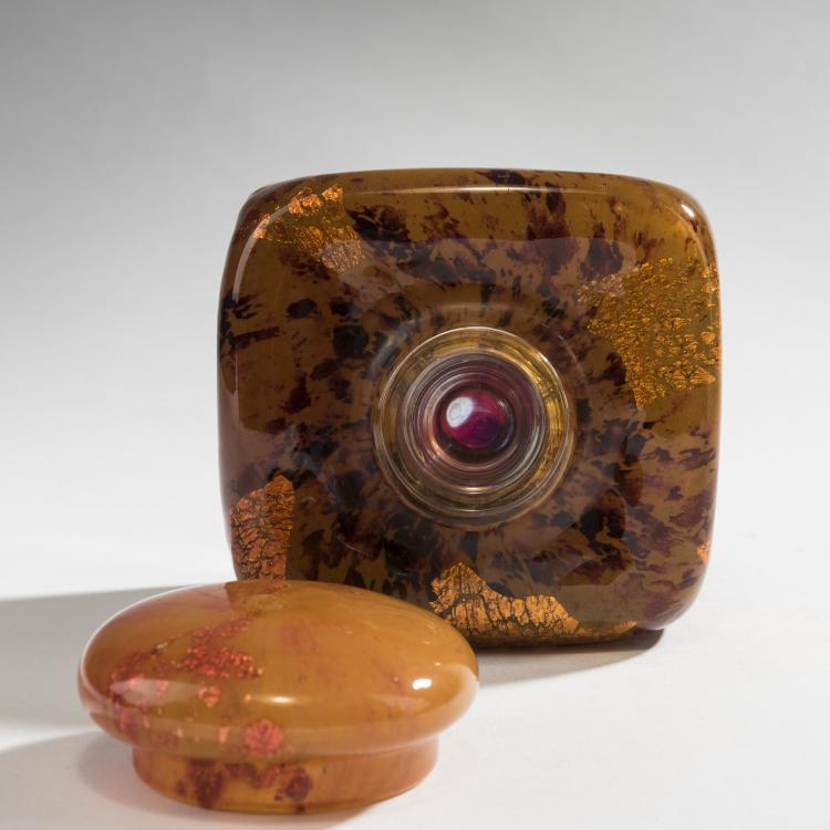 Bild 2 zu Objekt, Tintenfass 'Verre de Jade', um 1918-20, Daum Fr&egrave;res, Nancy, 150B 163