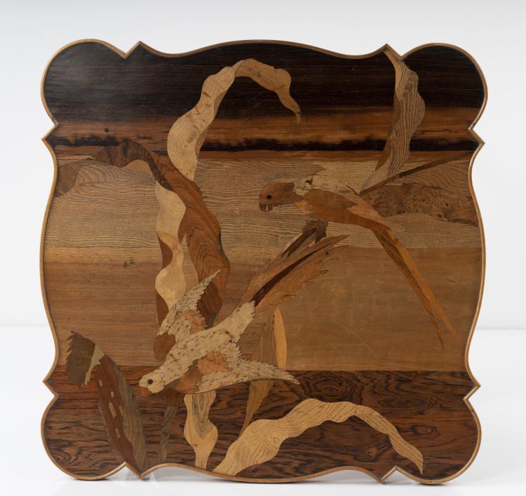 Bild 4 zu Objekt, Side table 'Perroquets et &eacute;pis de mais', 1886, Gall&eacute;, Emile, Nancy, 150B 619