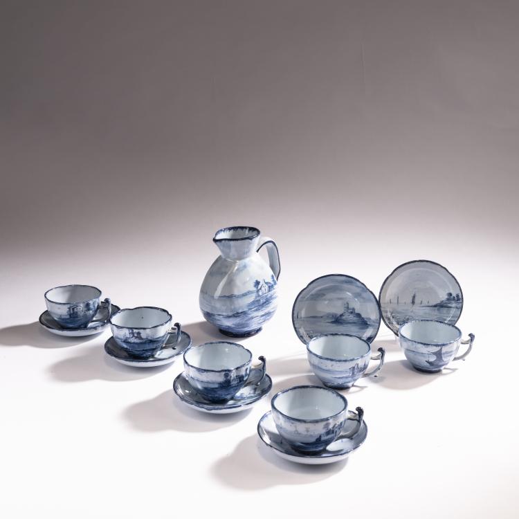 Hauptbild zu Objekt, Jug and six cups, c. 1885, Gall&eacute;, Emile, Nancy, 150B 496