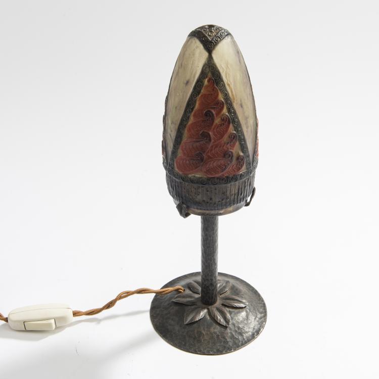 Bild 3 zu Objekt, Kleine Tischleuchte 'Feuilles', 1923, Gabriel Argy-Rousseau, Argy-Rousseau, Gabriel, Paris, 150B 102