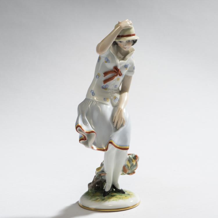 Bild 2 zu Objekt, 'Girl in the Storm', 1926, Ida Schwetz-Lehmann, Augarten, Wien, 150B 553