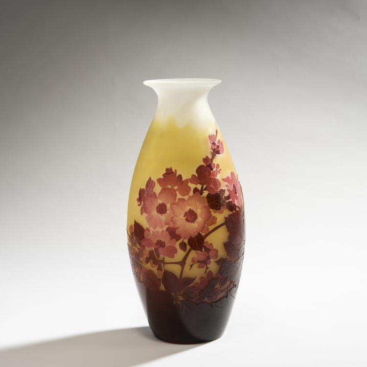 Hauptbild zu Objekt, Vase 'Fleurs de pommier', 1920er Jahre, Gall&eacute;, Etablissements, Nancy, 150B 207