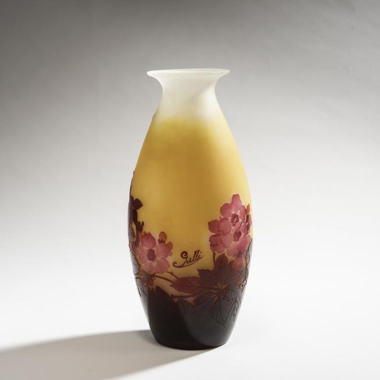 Bild 1 zu Objekt, Vase 'Fleurs de pommier', 1920er Jahre, Gall&eacute;, Etablissements, Nancy, 150B 207