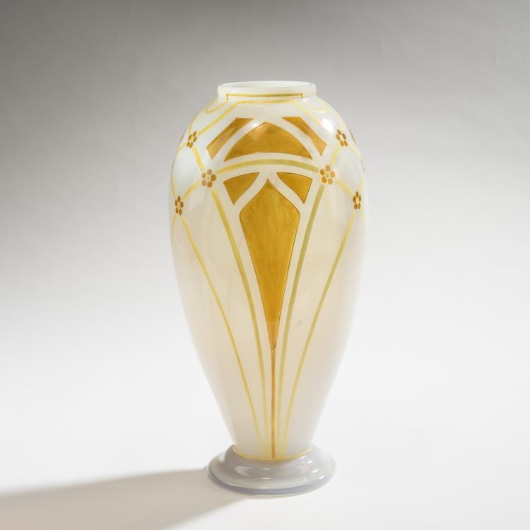Hauptbild zu Objekt, Vase 'Kristall-Cypern', 1903, Ludwig S&uuml;tterlin, Heckert, Fritz, Petersdorf, 150B 316