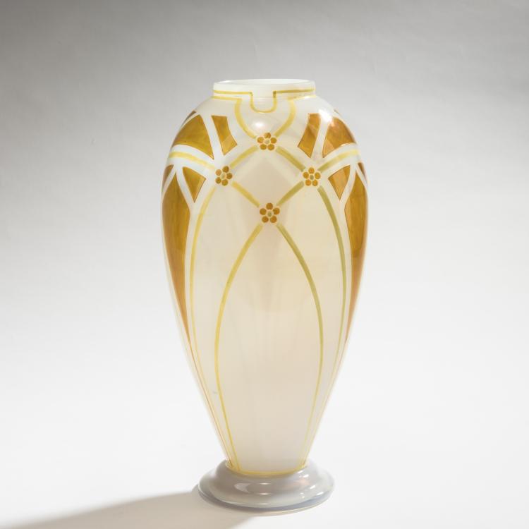 Bild 1 zu Objekt, Vase 'Kristall-Cypern', 1903, Ludwig S&uuml;tterlin, Heckert, Fritz, Petersdorf, 150B 316