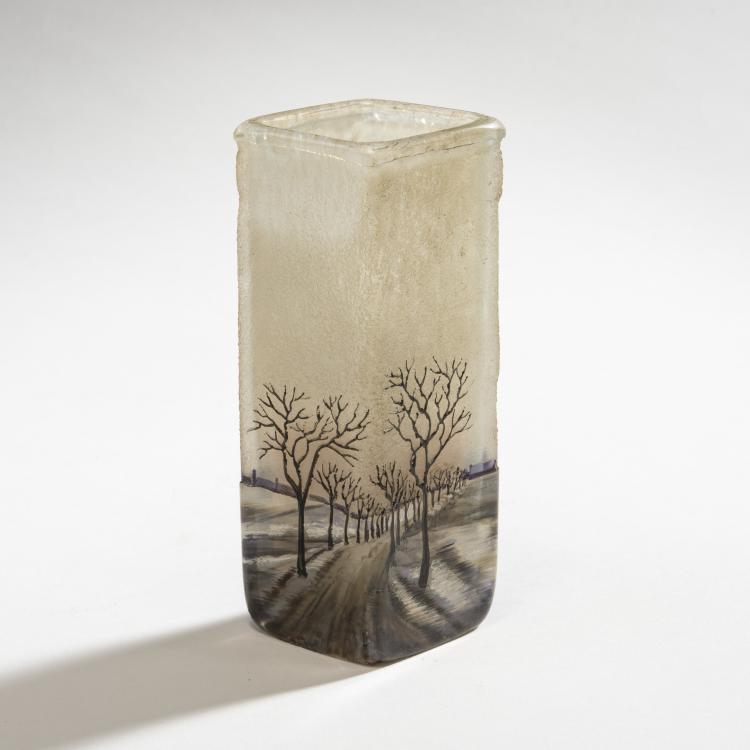 Bild 1 zu Objekt, 'Lamartine'-Vase 'Paysage en Hiver', 1920s, Legras & Cie., Saint-Denis, 150B 218
