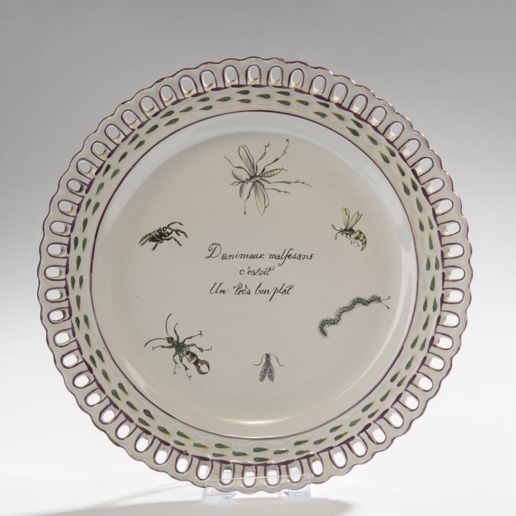 Hauptbild zu Objekt, Decorative plate, 1870s, Gall&eacute;, Emile, Nancy, 150B 495