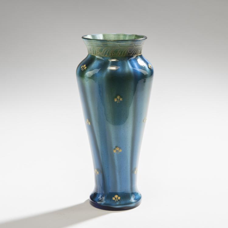 Hauptbild zu Objekt, 'Metallin'-Vase, um 1905, L&ouml;tz Wwe., Klosterm&uuml;hle, 150B 302