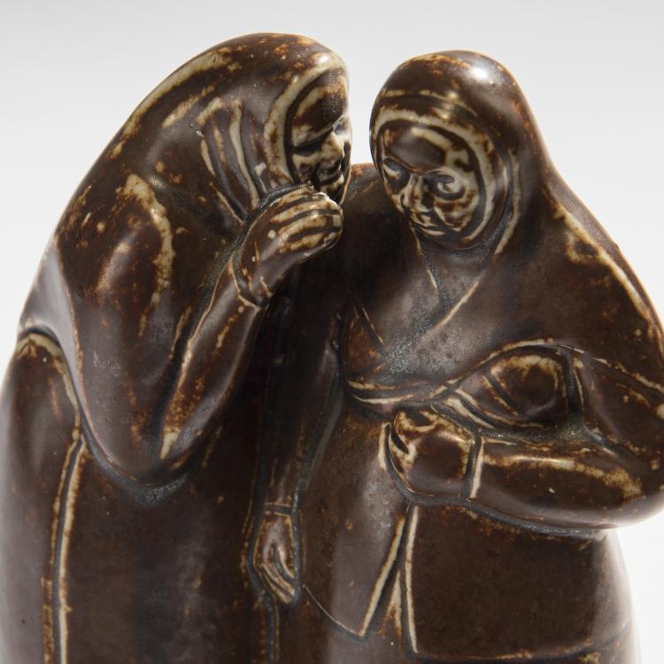 Bild 4 zu Objekt, 'Two gossiping women', c. 1910, Hans Wewerka, Hanke, Reinhold, H&ouml;hr, 150B 510