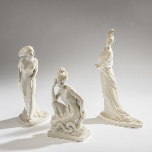 Three figures 'Vanity', 'Arrogance' and 'Falseness', c. 1916