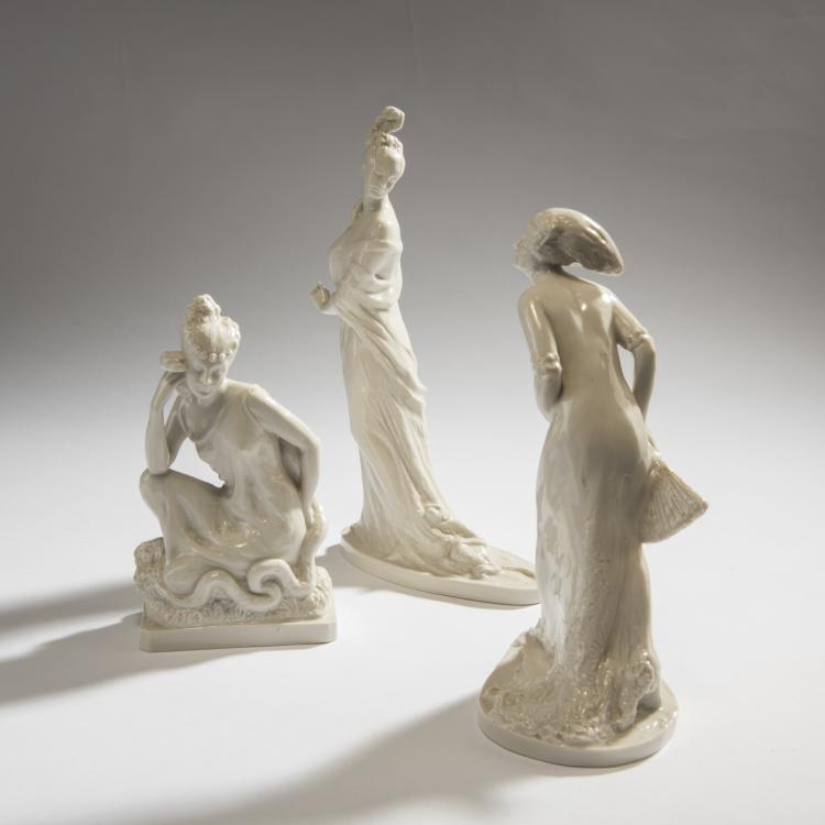 Bild 3 zu Objekt, Three figures 'Vanity', 'Arrogance' and 'Falseness', c. 1916, Franziska Julie Elisabeth von Seeger, Schwarzburger Werkst&auml;tten, Unterwei&szlig;bach, 150B 542