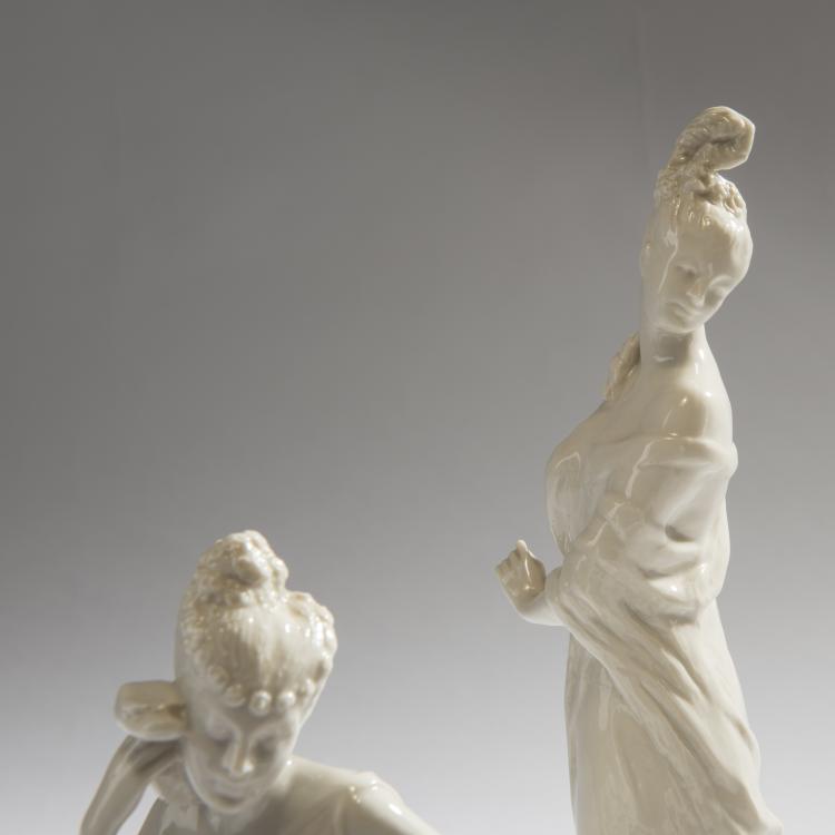 Bild 5 zu Objekt, Three figures 'Vanity', 'Arrogance' and 'Falseness', c. 1916, Franziska Julie Elisabeth von Seeger, Schwarzburger Werkst&auml;tten, Unterwei&szlig;bach, 150B 542