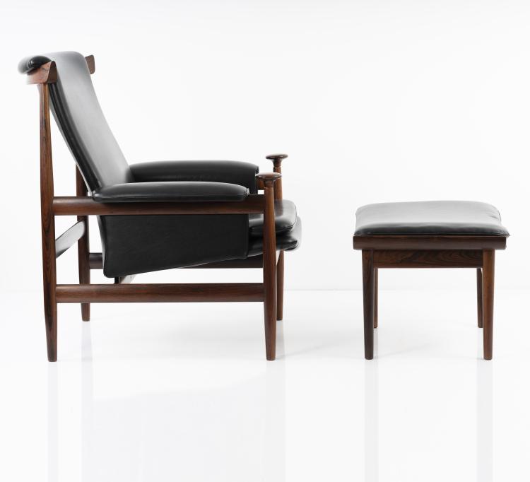 Bild 2 zu Objekt, Sessel 'Bwana' mit Ottoman, um 1958, Finn Juhl, France & S&oslash;n, Kopenhagen, 151B 393