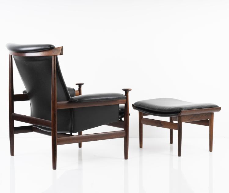 Bild 3 zu Objekt, Sessel 'Bwana' mit Ottoman, um 1958, Finn Juhl, France & S&oslash;n, Kopenhagen, 151B 393