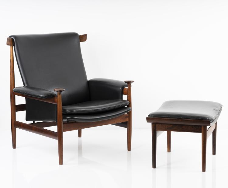Bild 8 zu Objekt, Sessel 'Bwana' mit Ottoman, um 1958, Finn Juhl, France & S&oslash;n, Kopenhagen, 151B 393