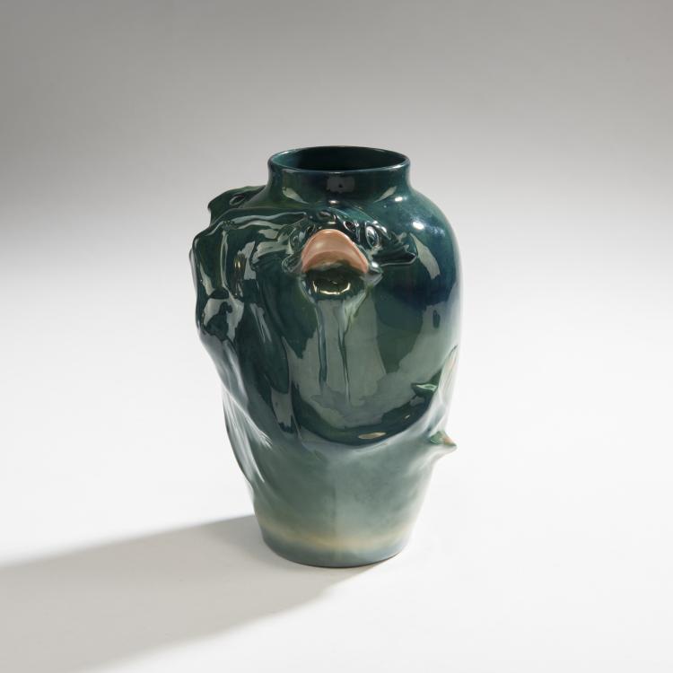 Hauptbild zu Objekt, Vase with mermaid, 1897, Alf Wallander, R&ouml;rstrands Porslinsfabriker AB, Lidk&ouml;ping, 150B 592
