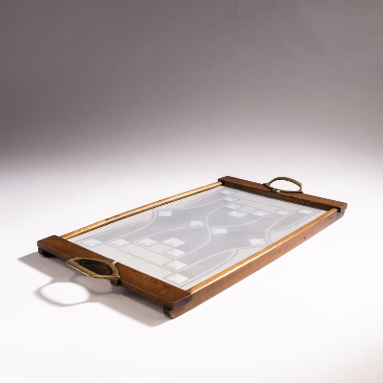 Bild 1 zu Objekt, Tablett, um 1908, Christian Neureuther, W&auml;chtersbach, Schlierbach, 150B 546