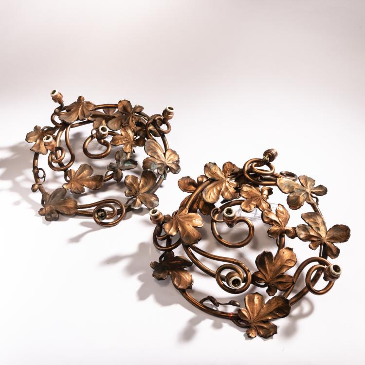 Hauptbild zu Objekt, Two wall or ceiling lights, c. 1900, Deutschland, 150B 394