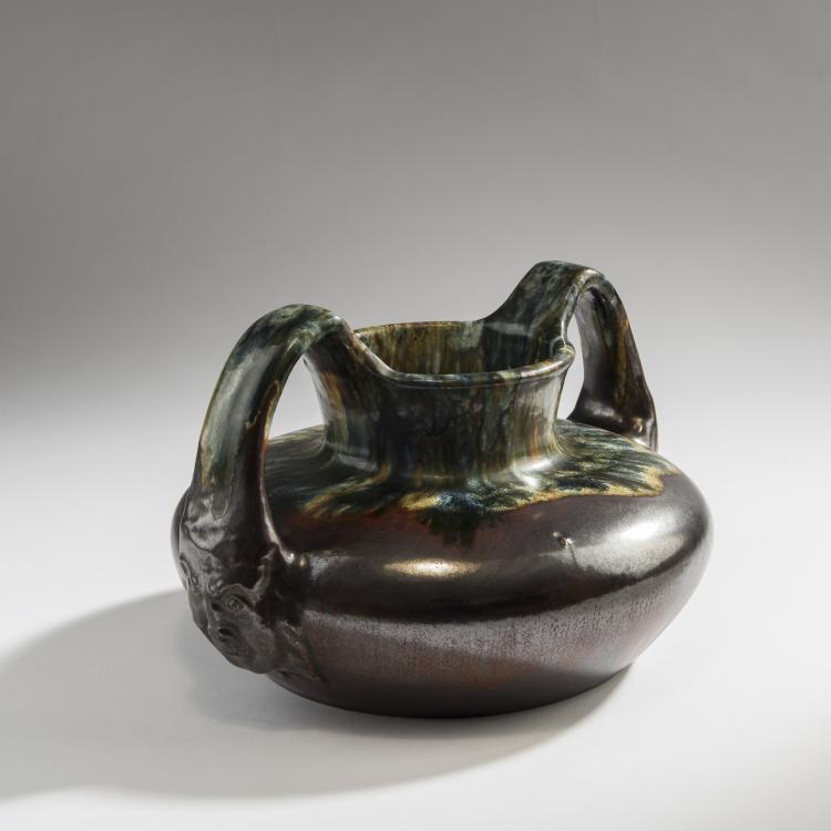 Bild 1 zu Objekt, Henkelvase mit zwei Masken, um 1906, Ernst Barlach, Mutz, Richard, Berlin, 150B 530