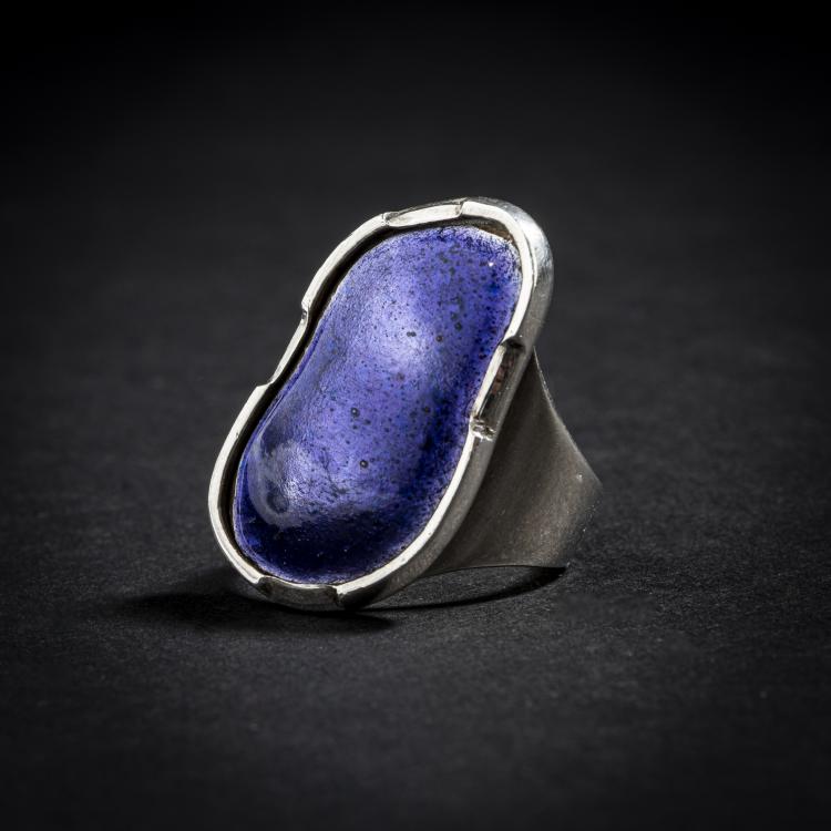 Hauptbild zu Objekt, Unicum enamel ring, c. 1962, Naum Slutzky, 151A 155