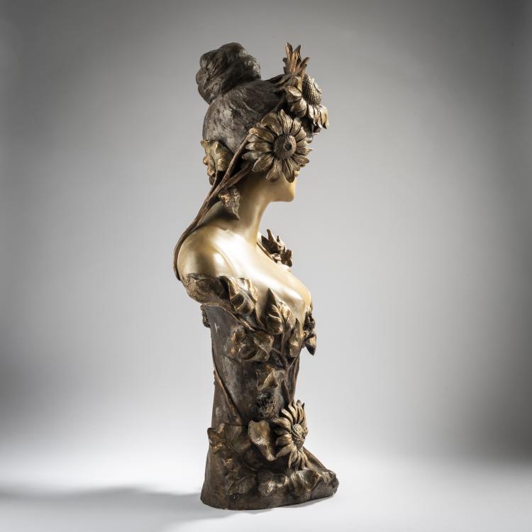 Bild 1 zu Objekt, 'Sunflower' - 'Hyliothrope', c. 1899, A. Bertrand,Ipazzio A. Bortone, Goldscheider, Friedrich, 153C 472