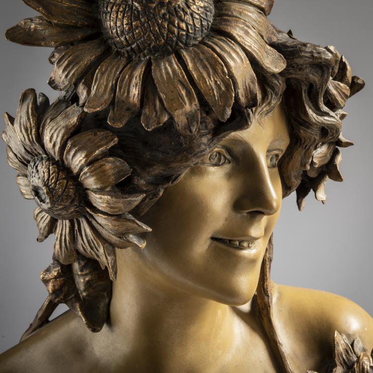 Bild 6 zu Objekt, 'Sunflower' - 'Hyliothrope', c. 1899, A. Bertrand,Ipazzio A. Bortone, Goldscheider, Friedrich, 153C 472