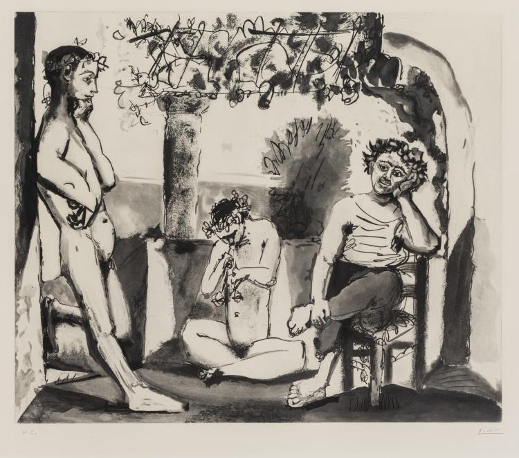 Hauptbild zu Objekt, 'Bacchanale', 1955, Pablo Picasso, Ed. Atelier Crommelynck, Paris, 151C 646