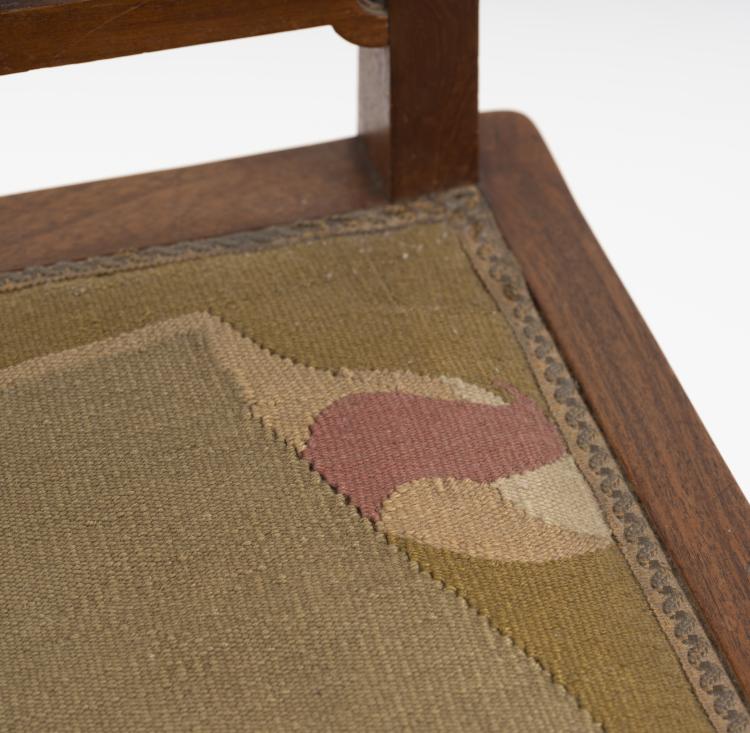 Bild 3 zu Objekt, Armlehnstuhl mit Bezug f&uuml;r den 'Holl&auml;nd'schen Stuhl' von Henry van de Velde, 1898, Henry van de Velde, Scherrebek, Kunstwebschule, 150B 628