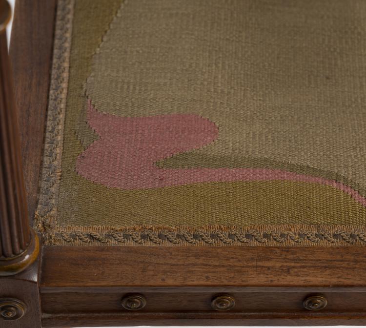 Bild 5 zu Objekt, Armlehnstuhl mit Bezug f&uuml;r den 'Holl&auml;nd'schen Stuhl' von Henry van de Velde, 1898, Henry van de Velde, Scherrebek, Kunstwebschule, 150B 628