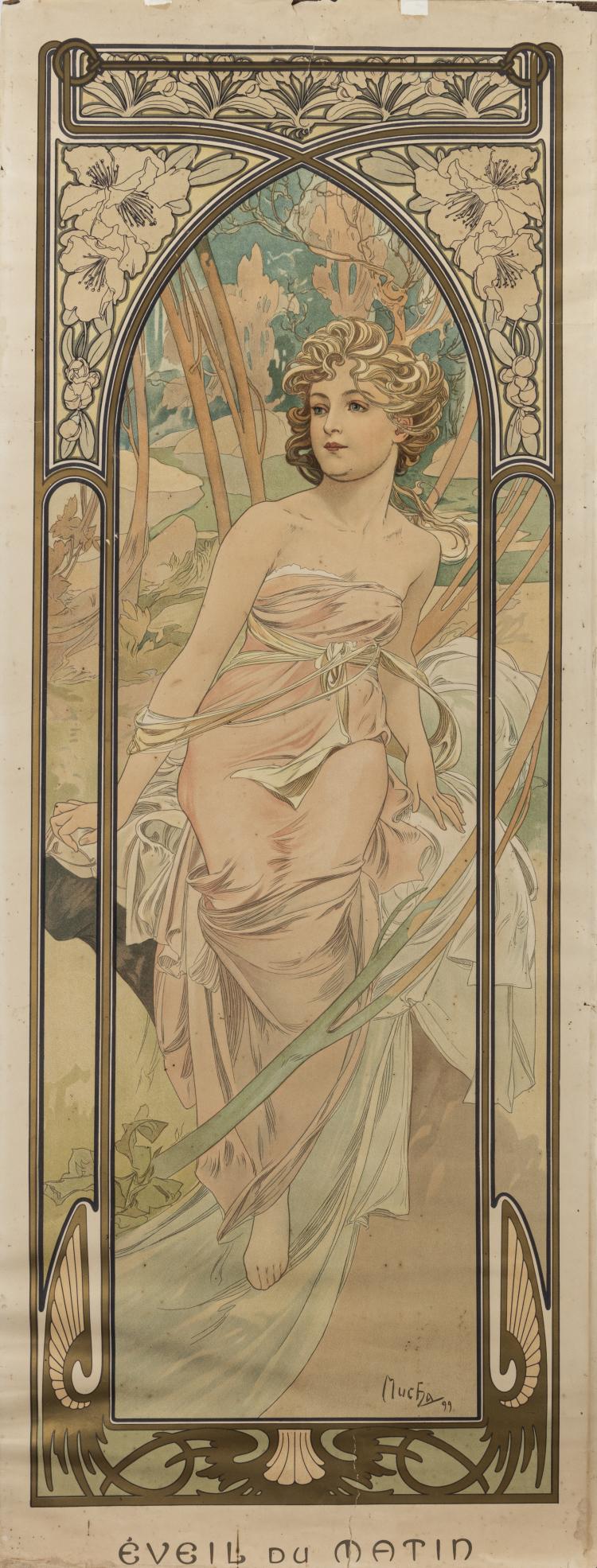Hauptbild zu Objekt, '&Eacute;veil du matin' aus 'Heures du jour', 1899, Alphonse Mucha, 150B 594