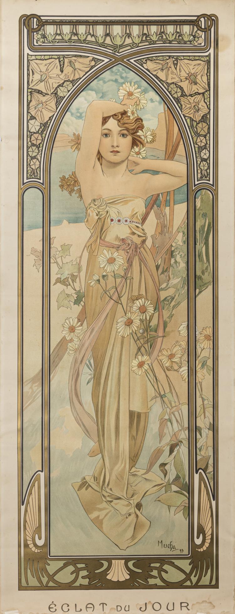 Hauptbild zu Objekt, '&Eacute;clat du jour' from 'Heures du jour', 1899, Alphonse Mucha, 150B 595