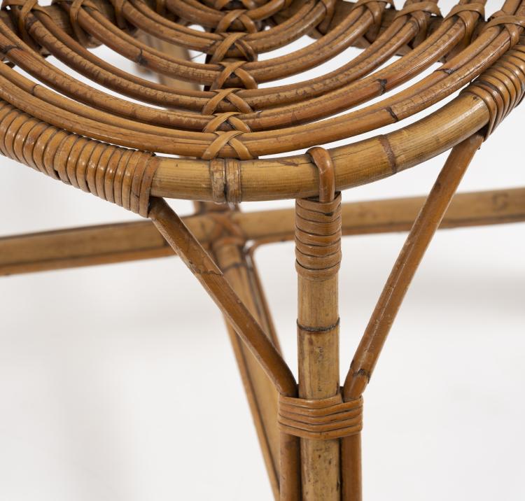 Bild 2 zu Objekt, Set of four wicker chairs, 1950s, Italien, 151B 389