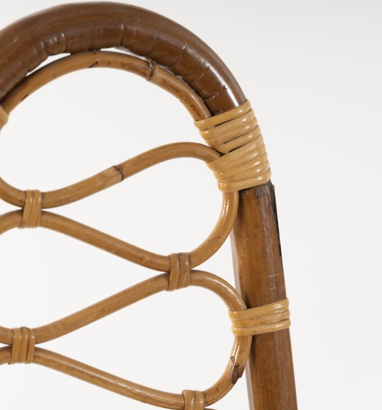 Bild 6 zu Objekt, Set of four wicker chairs, 1950s, Italien, 151B 389