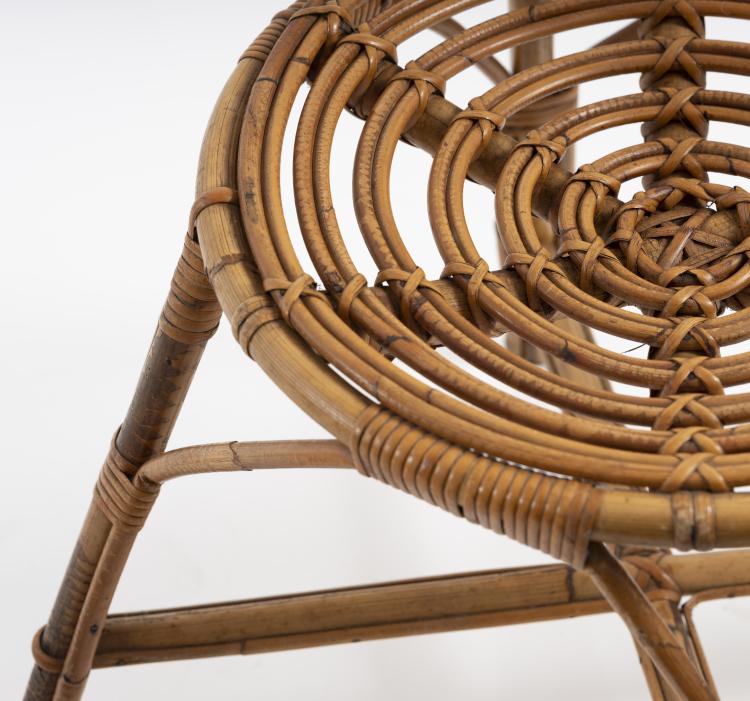 Bild 9 zu Objekt, Set of four wicker chairs, 1950s, Italien, 151B 389