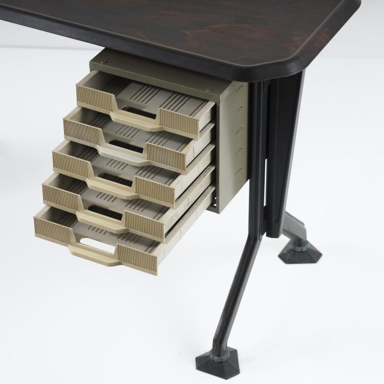 Bild 4 zu Objekt, 'Arco' typewriter desk, 1963, Studio B.B.P.R., Olivetti, Ivrea, 155A 124