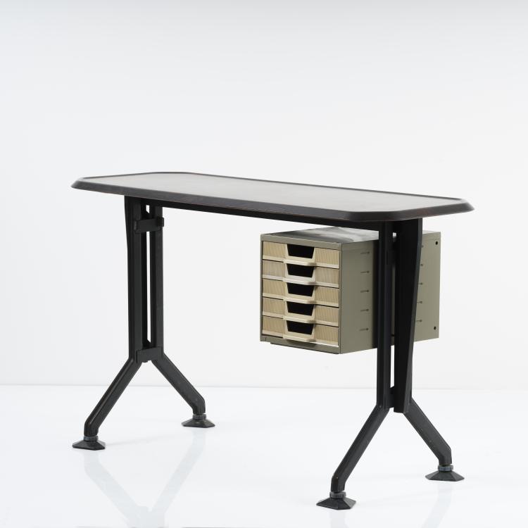 Bild 5 zu Objekt, 'Arco' typewriter desk, 1963, Studio B.B.P.R., Olivetti, Ivrea, 155A 124