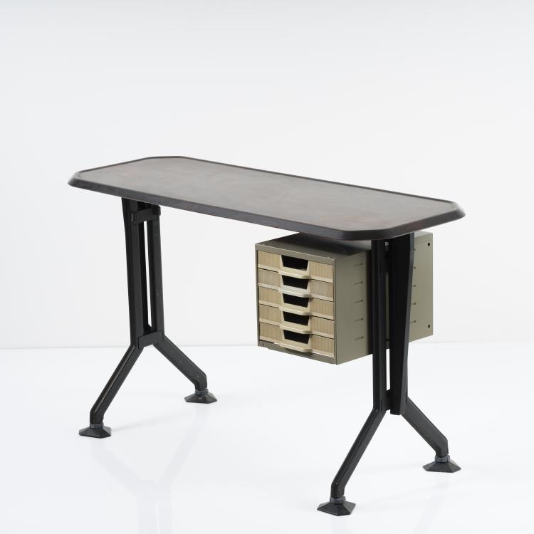 Bild 6 zu Objekt, 'Arco' typewriter desk, 1963, Studio B.B.P.R., Olivetti, Ivrea, 155A 124