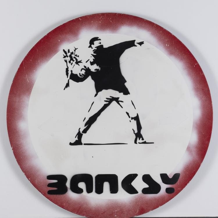 Hauptbild zu Objekt, nach 'Flower Thrower', um 2000,  Banksy, 151C 666