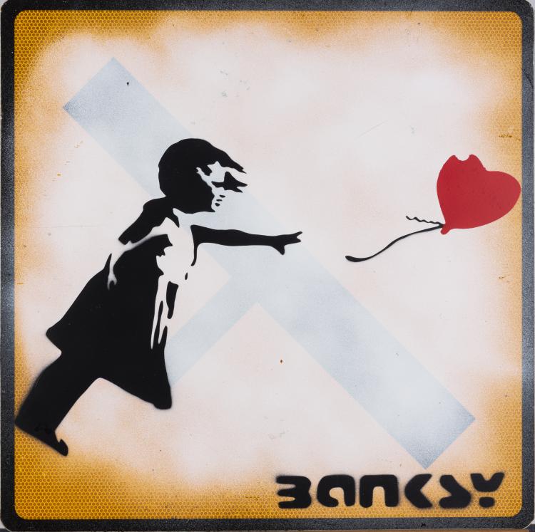 Hauptbild zu Objekt, nach 'Girl with Red Ballon', um 2003,  Banksy, 151C 667