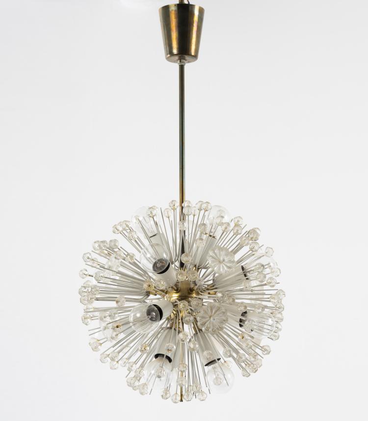 Hauptbild zu Objekt, Ceiling light 'Snowball', 1950s, Emil Stejnar, Nikoll, A. Rupert, Wien (zugeschrieben), 151B 332
