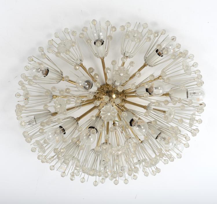 Hauptbild zu Objekt, Ceiling light, 1950s, Emil Stejnar, Nikoll, A. Rupert, Wien (zugeschrieben), 151B 345
