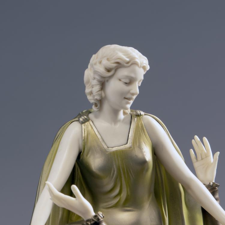 Bild 3 zu Objekt, 'Reiterin und S&auml;nger', um 1925, Otto Poertzel, Preiss & Kassler, Berlin, 150B 366